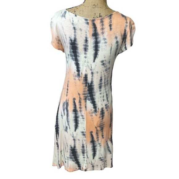Entro Boutique Tie Dye Dress with Fit and Flare Stretchy Mini - Picture 4 of 8